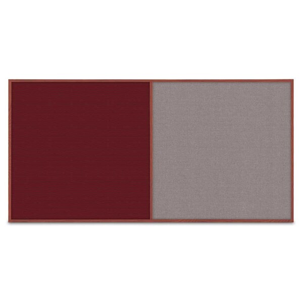 Enclosed Corkboard, 3 Door, 96"x48", 4" Fra, UV3413-BLACK-FORBO